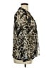 Cj Banks 100% Polyester Animal Print Brown Long Sleeve Blouse Size 1X - photo 4