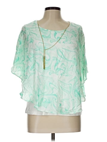 JM Collection Short Sleeve Blouse (view 1)