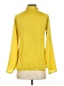 Forenza 100% Polyester Yellow Long Sleeve Blouse Size XS - photo 2