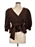 Hutch Brown 3/4 Sleeve Blouse Size L - photo 1