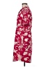 Halston Tropical Pink Burgundy Casual Dress Size M - photo 5
