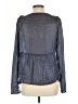 Something Navy 100% Polyester Gray Long Sleeve Blouse Size L - photo 2
