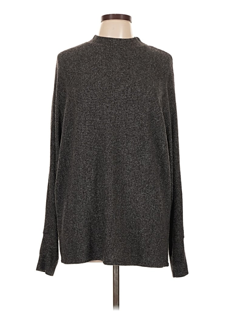 Pre-owned Matty M Long Sleeve Turtleneck In Gray