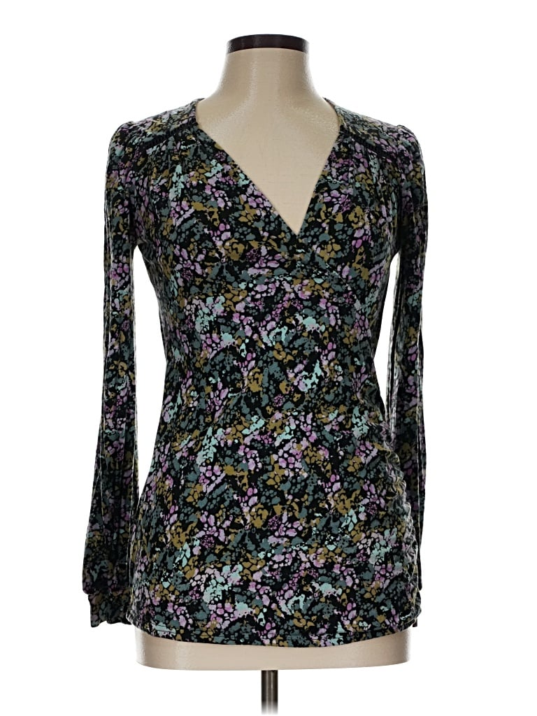 Pre-owned Thought Long Sleeve Blouse In Black