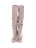 Steve Madden 100% Leather Gray Ivory Boots Size 8 1/2 - photo 2