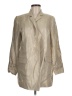 Chico's 100% Polyester Metallic Gold Trenchcoat Size Med (1) - photo 1