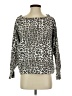 Good American 100% Cotton Animal Print Silver Pullover Sweater Size 2 - photo 1