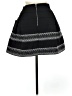 Ginger G. 100% Polyester Graphic Black Casual Skirt Size M - photo 2