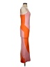 Unbranded 100% Polyester Color Block Orange Cocktail Dress Size S - photo 4