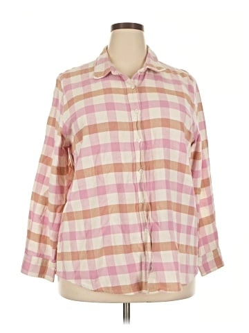 American Sweetheart 3/4 Sleeve Button-Down Shirt (view 1)
