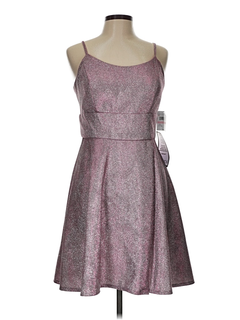 Pre-owned Morgan & Co. Cocktail Dress In Silver