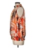 Serenade 100% Polyester Orange Sleeveless Blouse Size L - photo 5