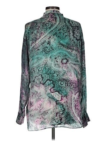 Worth New York Long Sleeve Silk Top (view 2)