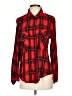 Sanctuary 100% Rayon Plaid Red Long Sleeve Button-Down Shirt Size S - photo 1