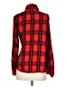 Sanctuary 100% Rayon Plaid Red Long Sleeve Button-Down Shirt Size S - photo 2