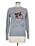 Sister Graphic Silver Pullover Sweater Size M - photo 1
