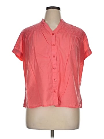 Just My Size Short Sleeve Blouse (view 1)
