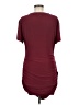 Open Edit Solid Burgundy Casual Dress Size M - photo 2