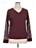 Marika Burgundy Long Sleeve Top Size XL - photo 1