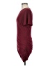 Open Edit Solid Burgundy Casual Dress Size M - photo 5