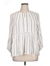 Fever 100% Rayon Ivory 3/4 Sleeve Blouse Size XL - photo 1