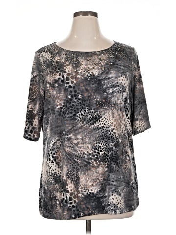 Susan Graver Short Sleeve Top (view 1)
