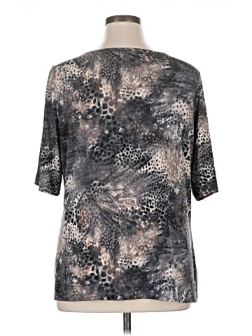 Susan Graver Short Sleeve Top (view 2)
