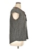 DR2 100% Rayon Gray Short Sleeve Blouse Size XL - photo 4