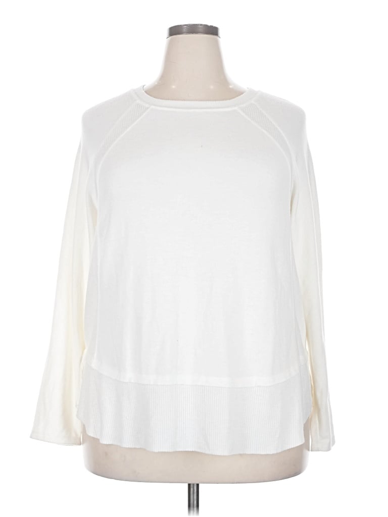 Pre-owned Everleigh Pullover Sweater In White