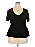 Torrid Black Short Sleeve Top Size 2X Plus (2) - photo 1