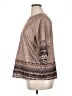 Unbranded Brown 3/4 Sleeve Top Size 1X (estimated) - photo 5