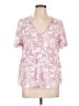 dip Pink Short Sleeve Blouse Size L - photo 1