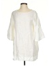 bryn WALKER 100% Linen Ivory White 3/4 Sleeve Blouse Size XXS - photo 1