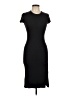Monrow Solid Black Casual Dress Size L - photo 1
