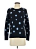 EDC 100% Cotton Polka Dots Blue Pullover Sweater Size S - photo 1