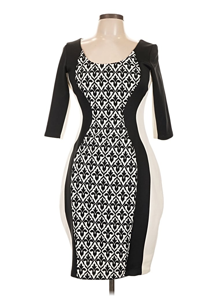 Pre-owned Sangria Cocktail Dress In Black
