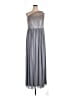 David's Bridal Silver Cocktail Dress Size 4X (estimated) - photo 1