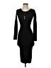 The Workshop Solid Black Casual Dress Size S - photo 1