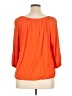 MICHAEL Michael Kors 100% Rayon Solid Orange 3/4 Sleeve Top Size XL - photo 2