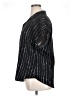 Timeson Stripes Black Short Sleeve Blouse Size XL - photo 5