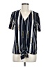 Ann Taylor Blue Short Sleeve Blouse Size M - photo 1