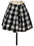 SELF E 100% Polyester Plaid Black Casual Skirt Size S (estimated) - photo 1