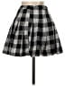 SELF E 100% Polyester Plaid Black Casual Skirt Size S (estimated) - photo 2