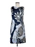 Connected Apparel Paisley Blue Cocktail Dress Size 8 - photo 1