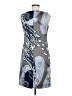 Connected Apparel Paisley Blue Cocktail Dress Size 8 - photo 2