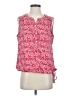 Ann Taylor LOFT Outlet 100% Polyester Red Sleeveless Blouse Size S - photo 1