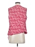 Ann Taylor LOFT Outlet 100% Polyester Red Sleeveless Blouse Size S - photo 2