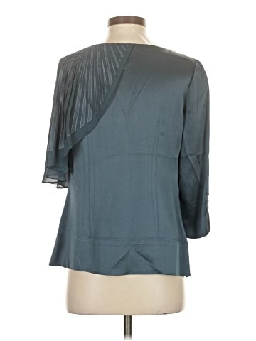 BCBGMAXAZRIA Runway 3/4 Sleeve Silk Top (view 2)