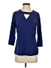 Simonton Says Blue 3/4 Sleeve Blouse Size XS - photo 1