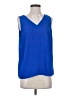 Nine West 100% Polyester Blue Sleeveless Blouse Size S - photo 1
